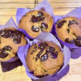 Chocolate Chip Muffins - Gluten Free, Vegan, Refined Sugar Free (4 Muffins)